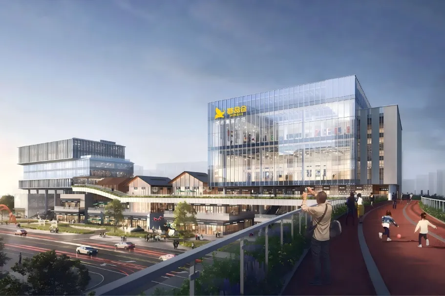 再添新地标！CQ9官方网站LED屏点亮泰安荟品仓城市奥莱广场